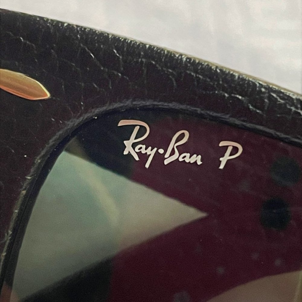 LEATHER RB Black Polarized WF HANDmadeInITALY